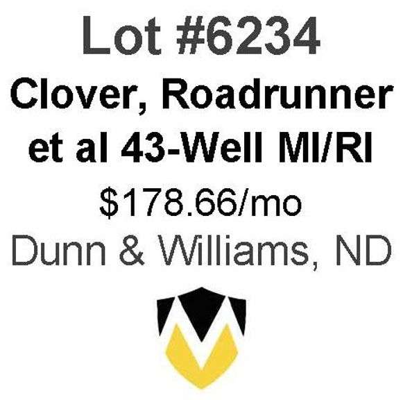 Clover, Roadrunner, et al 6-Property, 43-Well Package