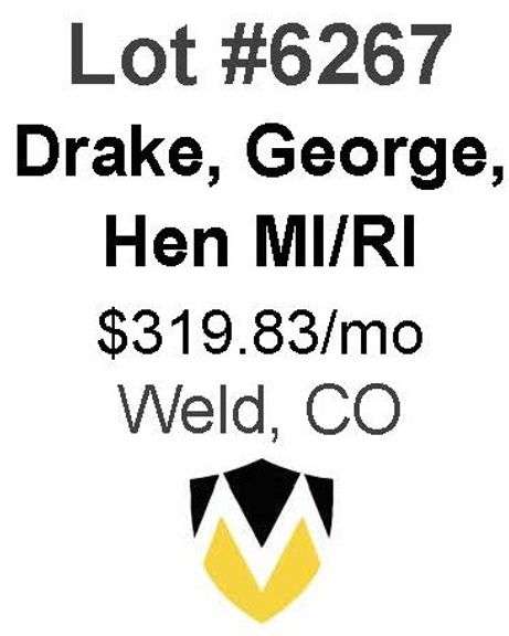 Drake, George, Hen 66-Well Package