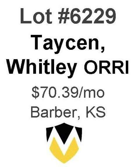 Taycen, Whitley ORRI Package