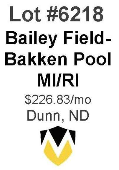 Bailey Field-Bakken Pool Wells