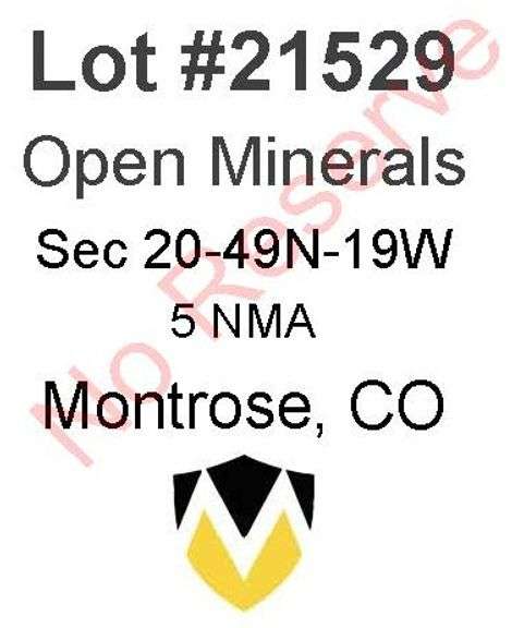 Montrose, CO Open Minerals 20-49N-19W