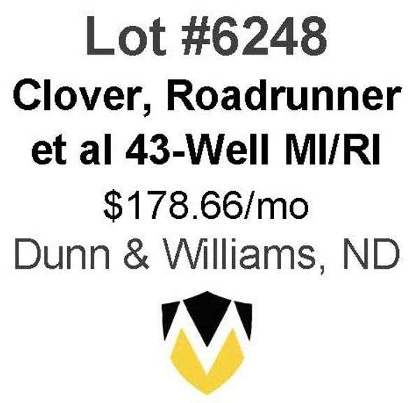 Clover, Roadrunner, et al 6-Property, 43-Well Package