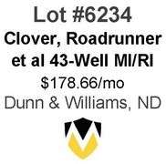 Clover, Roadrunner, et al 6-Property, 43-Well Package