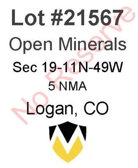 Logan, CO Open Minerals 19-11N-49W