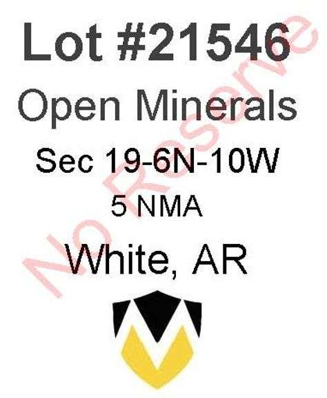White, AR Open Minerals 19-6N-10W