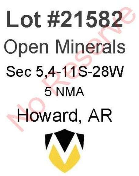Howard, AR Open Minerals 5,4-11S-28W