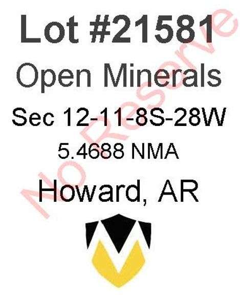 Howard, AR Open Minerals 12-11-8S-28W