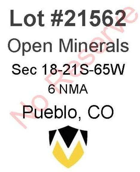 Pueblo, CO Open Minerals 18-21S-65W