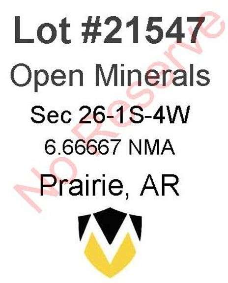 Prairie, AR Open Minerals 26-1S-4W