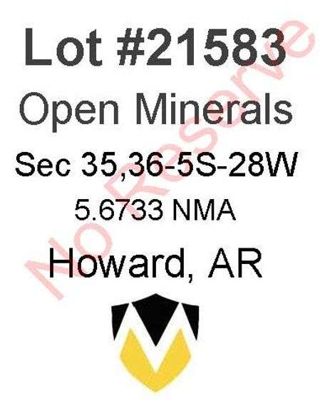 Howard, AR Open Minerals 35,36-5S-28W