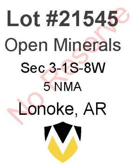 Lonoke, AR Open Minerals 3-1S-8W