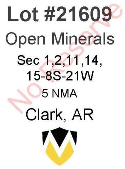Clark, AR Open Minerals 1,2,11,14,15-8S-21W