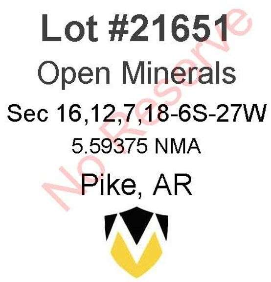 Pike, AR Open Minerals 16,12,7,18-6S-27W