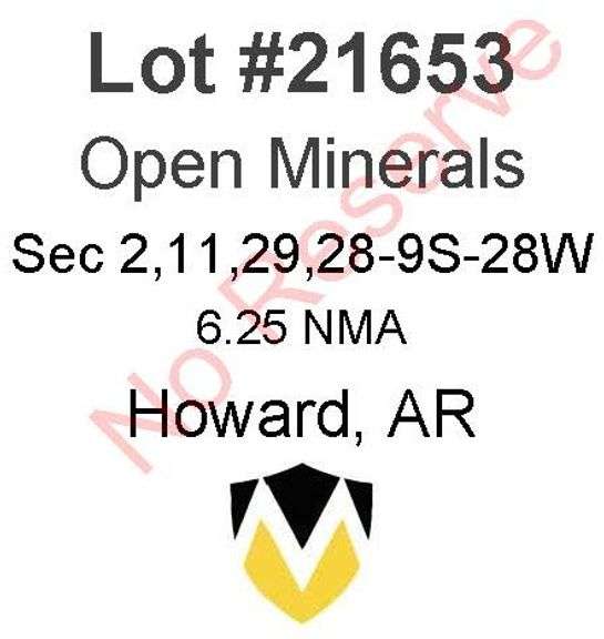 Howard, AR Open Minerals 2,11,29,28-9S-28W