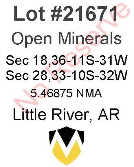 Little River, AR Open Minerals