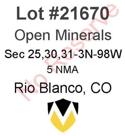 Rio Blanco, CO Open Minerals