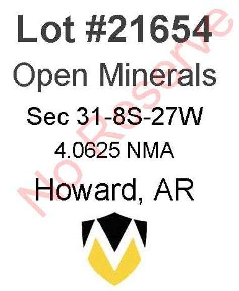 Howard, AR Open Minerals 31-8S-27W