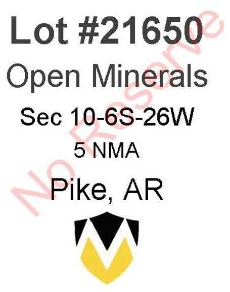 Pike, AR Open Minerals 10-6S-26W