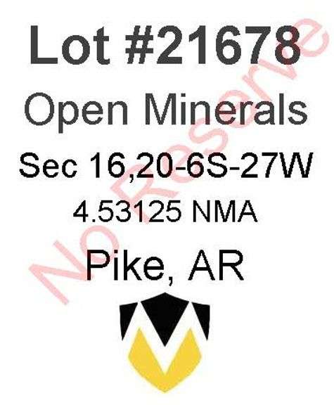 Pike, AR Open Minerals