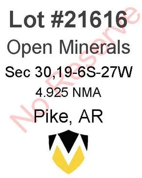 Pike, AR Open Minerals 30,19-6S-27W