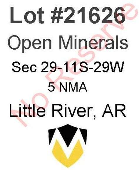 Little River, AR Open Minerals 29-11S-29W