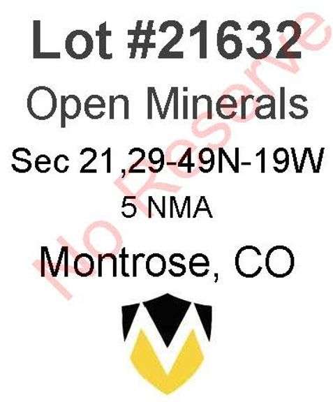 Montrose, CO Open Minerals 21,29-49N-19W