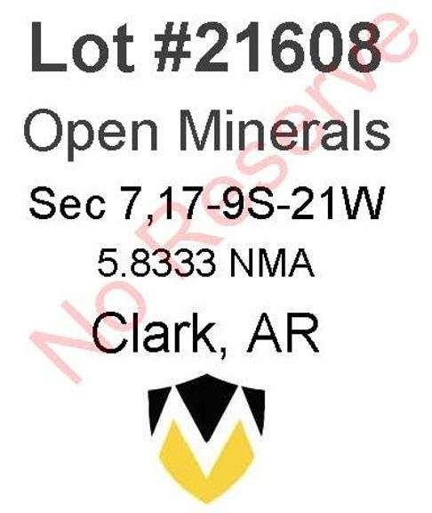 Clark, AR Open Minerals 7,17-9S-21W