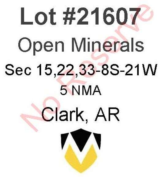 Clark, AR Open Minerals 15,22,33-8S-21W