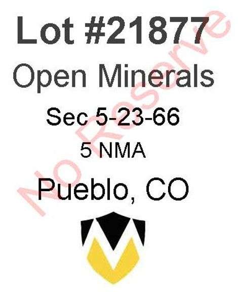 Pueblo, CO Open Minerals 5-23-66 (5 NMA)
