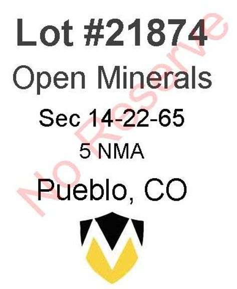Pueblo, CO Open Minerals 14-22-65 (5 NMA)