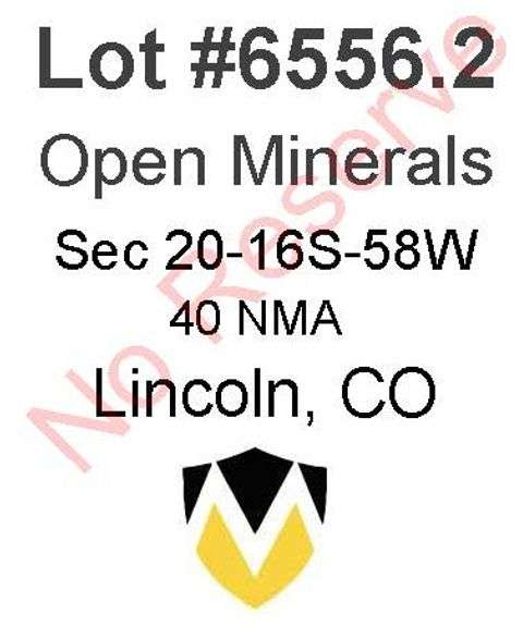Lincoln, CO Open Minerals 20-16S-58W (80 NMA)