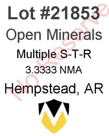 Hempstead, AR Open Minerals (3.3333 NMA)