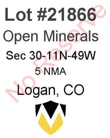 Logan, CO Open Minerals 30-11N-49W (5 NMA)