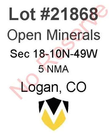 Logan, CO Open Minerals 18-10N-49W (5 NMA)