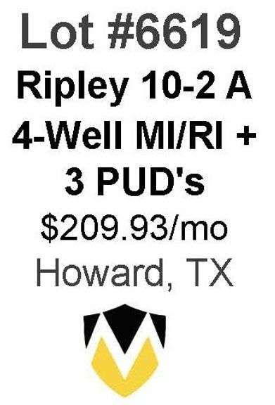 Ripley 10-2 A 4-Well MI/RI + 3 PUD's