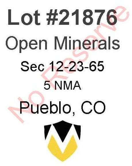 Pueblo, CO Open Minerals 12-23-65 (5 NMA)