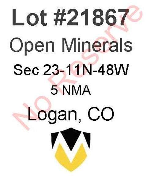 Logan, CO Open Minerals 23-11N-48W (5 NMA)
