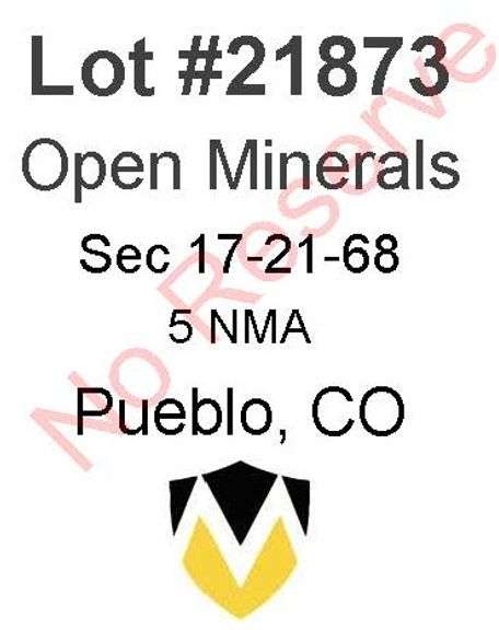 Pueblo, CO Open Minerals 17-21-68 (5 NMA)