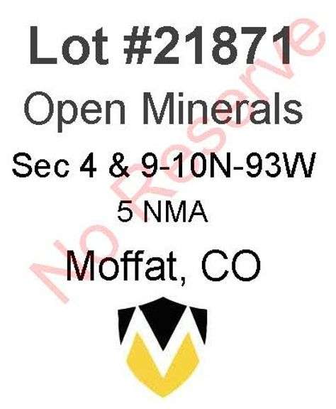 Moffat, CO Open Minerals 4,9-10N-93W (5 NMA)