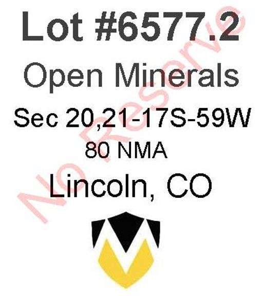 Lincoln, CO Open Minerals 20,21-17S-59W (240 NMA)