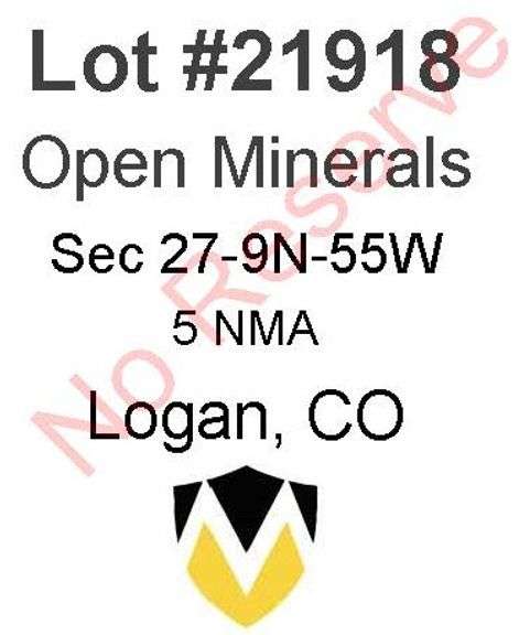 Logan, CO Open Minerals 27-9N-55W (5 NMA)