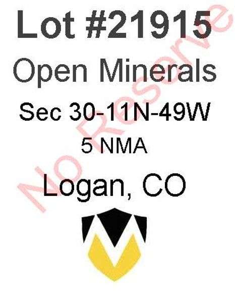 Logan, CO Open Minerals 30-11N-49W (5 NMA)