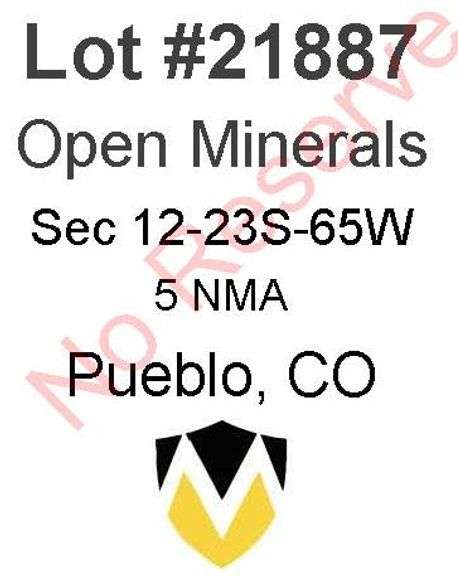Pueblo, CO Open Minerals 12-23S-65W (5 NMA)