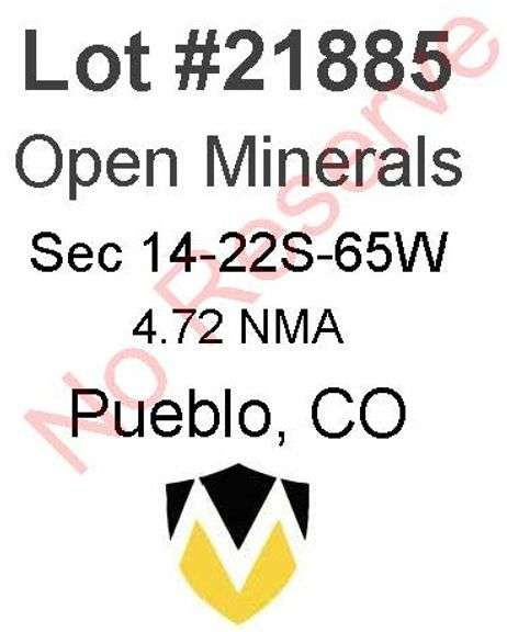 Pueblo, CO Open Minerals 14-22S-65W (4.72 NMA)