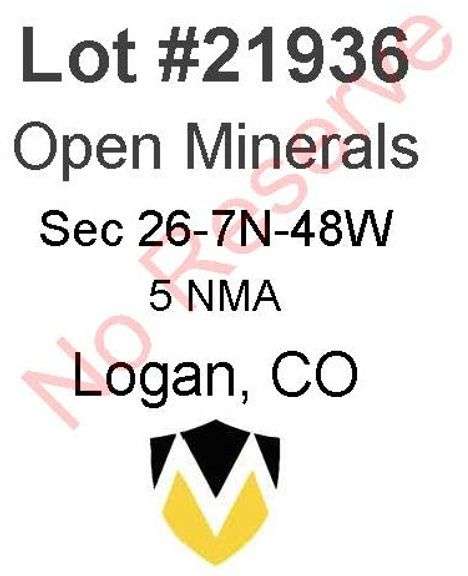 Logan, CO Open Minerals 26-7-48 (5 NMA)