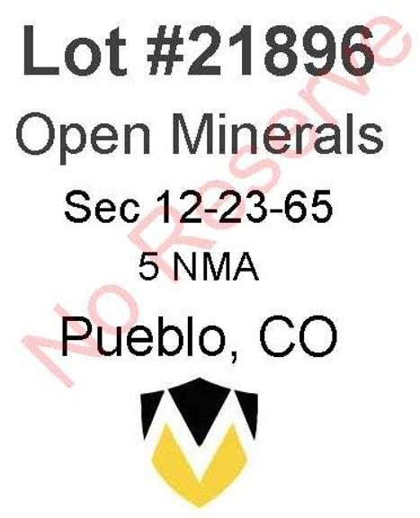 Pueblo, CO Open Minerals 12-23-65 (5 NMA)