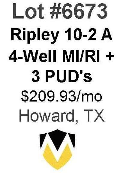 Ripley 10-2 A 4-Well MI/RI + 3 PUD's