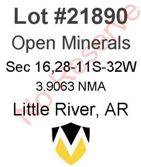 Little River, AR Open Minerals 28,16-11S-32W (3.9063 NMA)