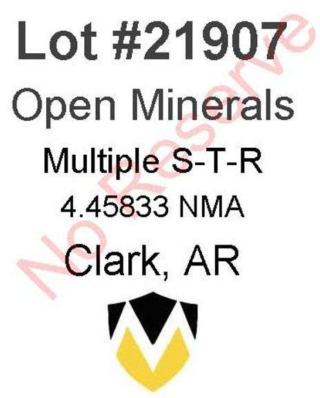Clark, AR Open Minerals (4.45833 NMA)