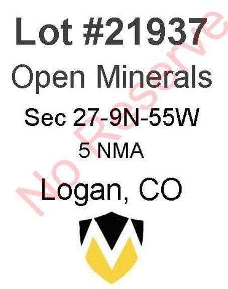 Logan, CO Open Minerals 27-9-55 (5 NMA)